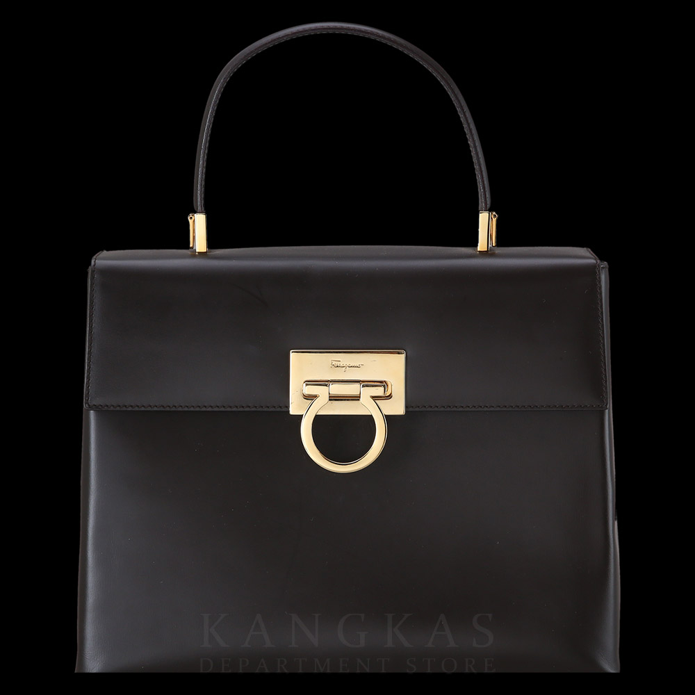 FERRAGAMO(USED)페레가모 켈리 탑 핸들백