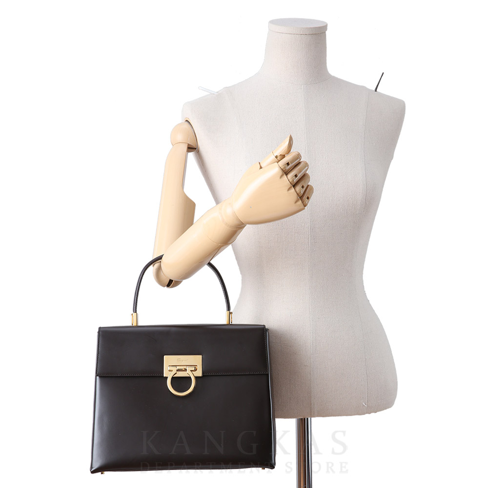 FERRAGAMO(USED)페레가모 켈리 탑 핸들백