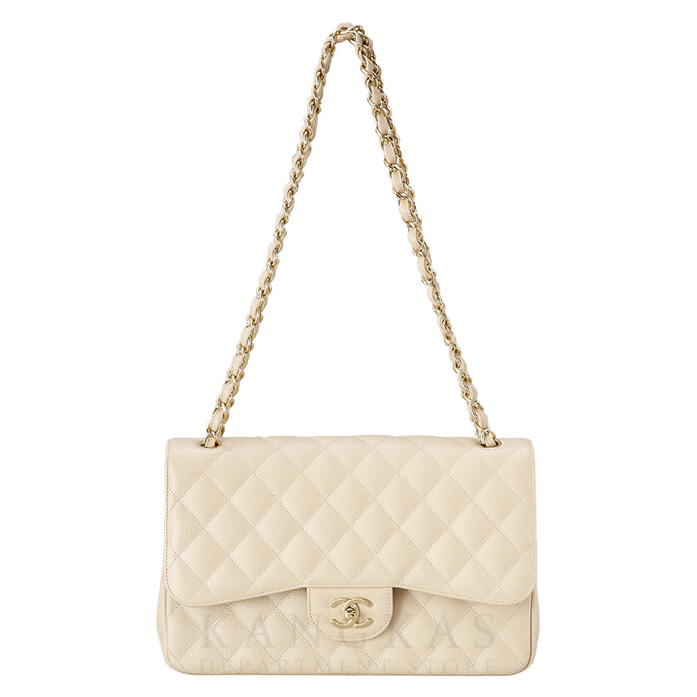 CHANEL(USED)샤넬 베이지 클래식 라지 플랩백
