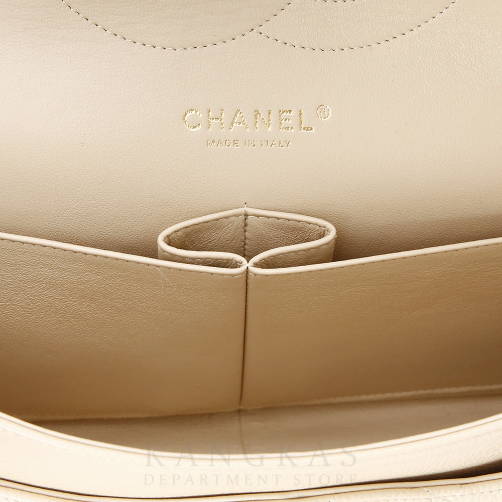 CHANEL(USED)샤넬 베이지 클래식 라지 플랩백