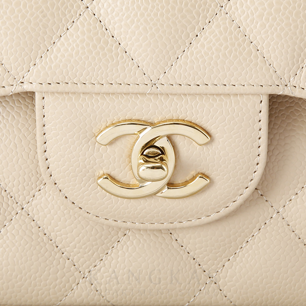 CHANEL(USED)샤넬 베이지 클래식 라지 플랩백