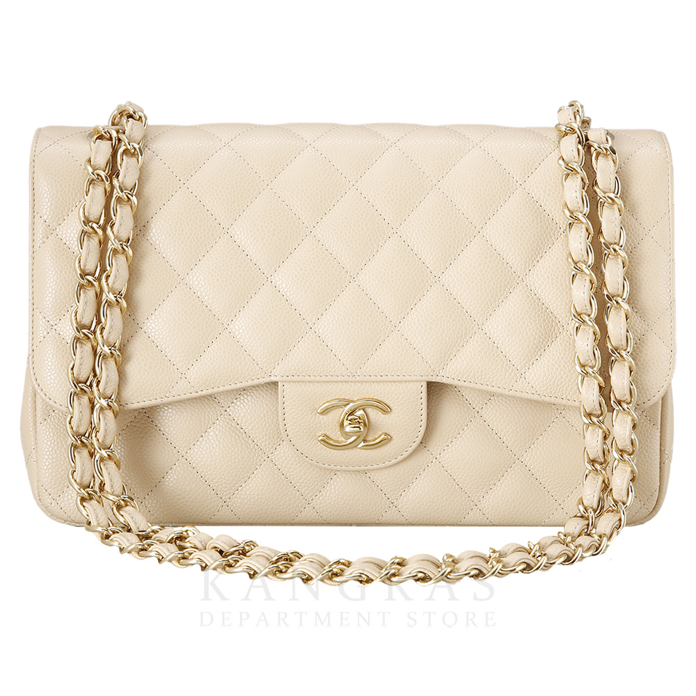 CHANEL(USED)샤넬 베이지 클래식 라지 플랩백