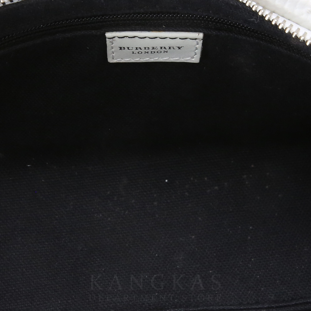BURBERRY(USED)버버리 빈티지 체크 레더 토트백