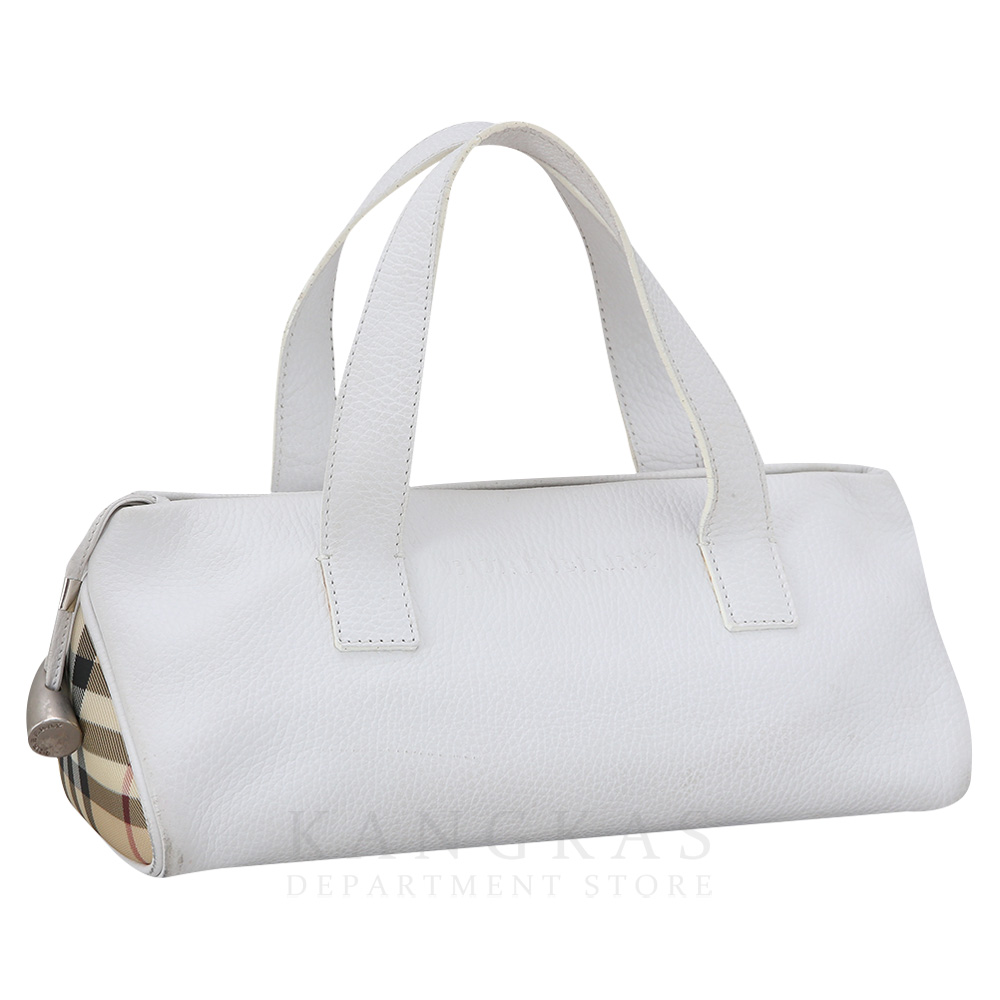 BURBERRY(USED)버버리 빈티지 체크 레더 토트백