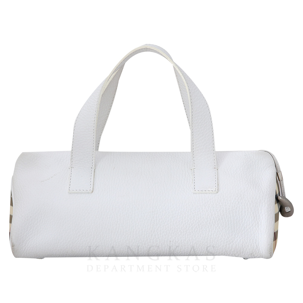 BURBERRY(USED)버버리 빈티지 체크 레더 토트백