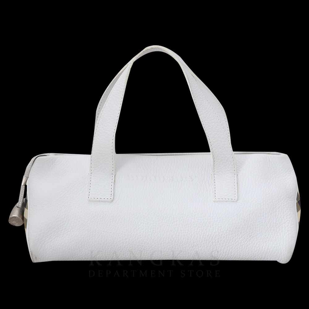 BURBERRY(USED)버버리 빈티지 체크 레더 토트백