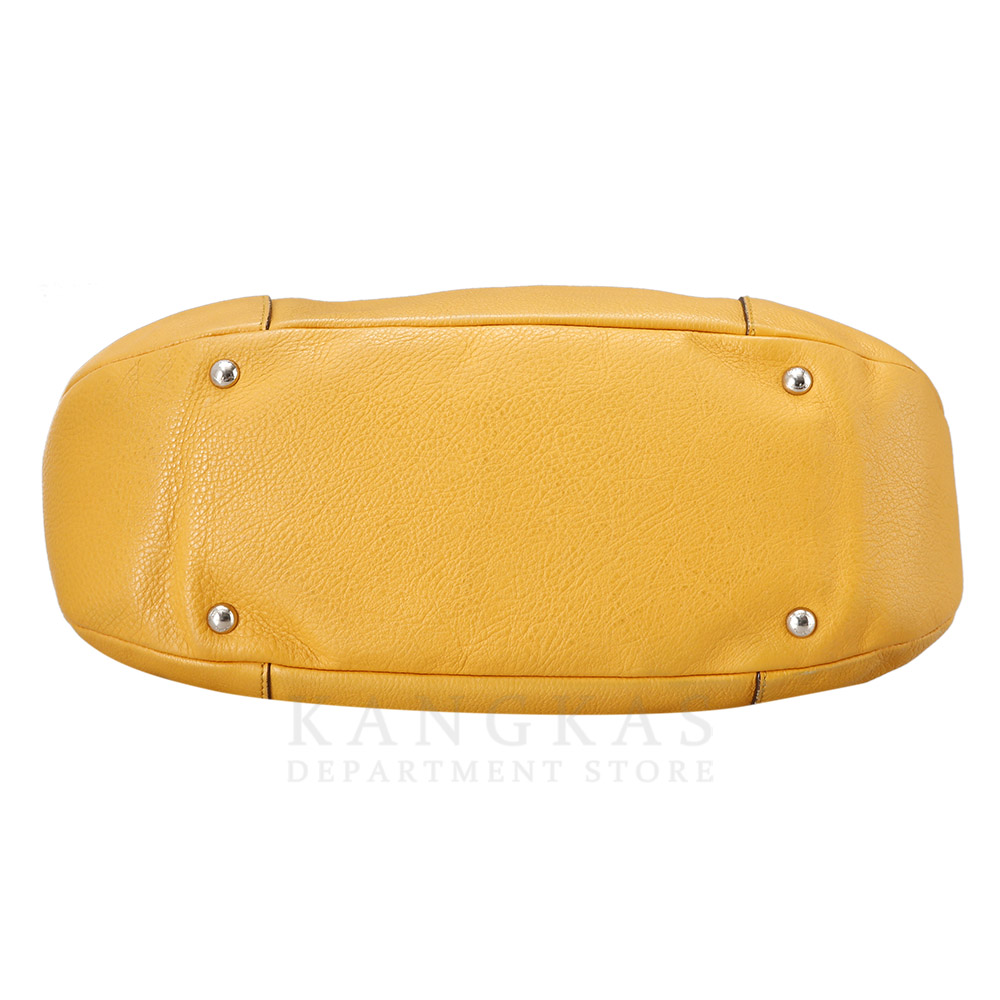 FERRAGAMO(USED)페레가모 옐로우 간치니 레더 토트백