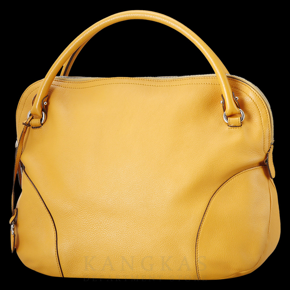 FERRAGAMO(USED)페레가모 옐로우 간치니 레더 토트백