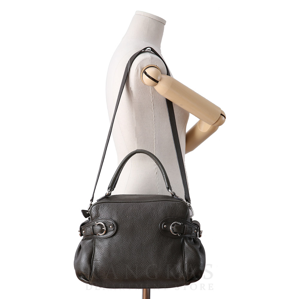 FERRAGAMO(USED)페레가모 간치니 버클 토트백