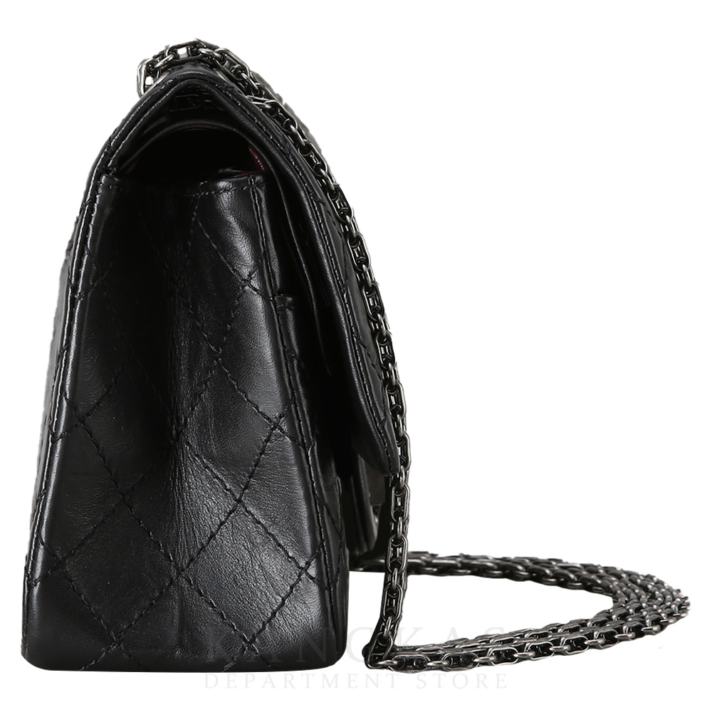 CHANEL(USED)샤넬 2.55 빈티지 클래식 미듐 블랙 은장