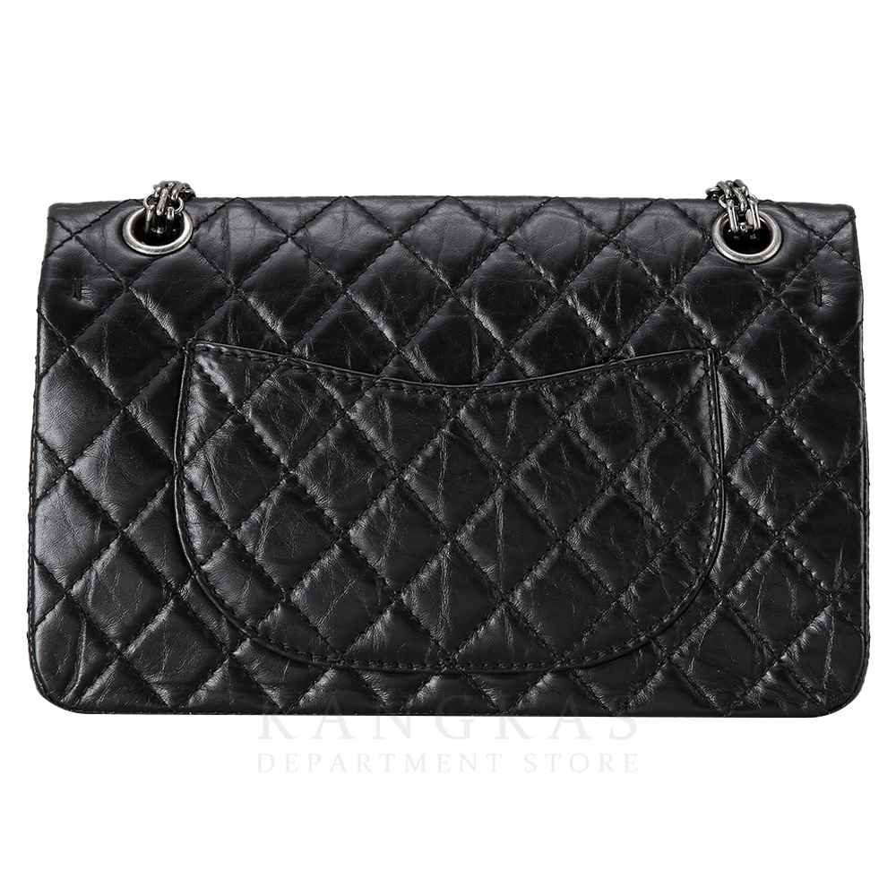 CHANEL(USED)샤넬 2.55 빈티지 클래식 미듐 블랙 은장