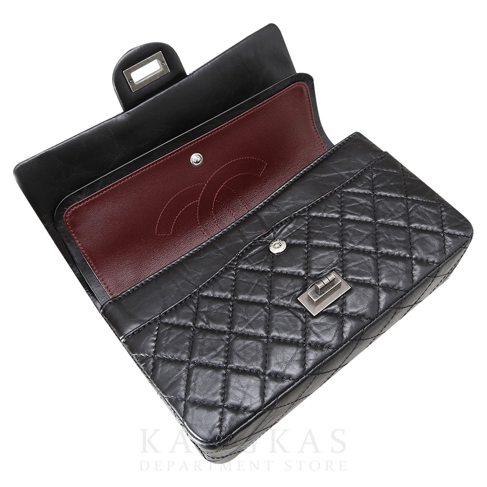 CHANEL(USED)샤넬 2.55 빈티지 클래식 미듐 블랙 은장