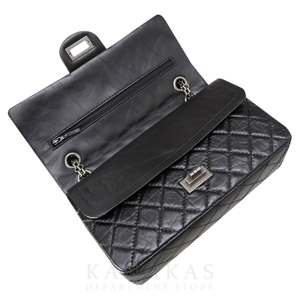 CHANEL(USED)샤넬 2.55 빈티지 클래식 미듐 블랙 은장