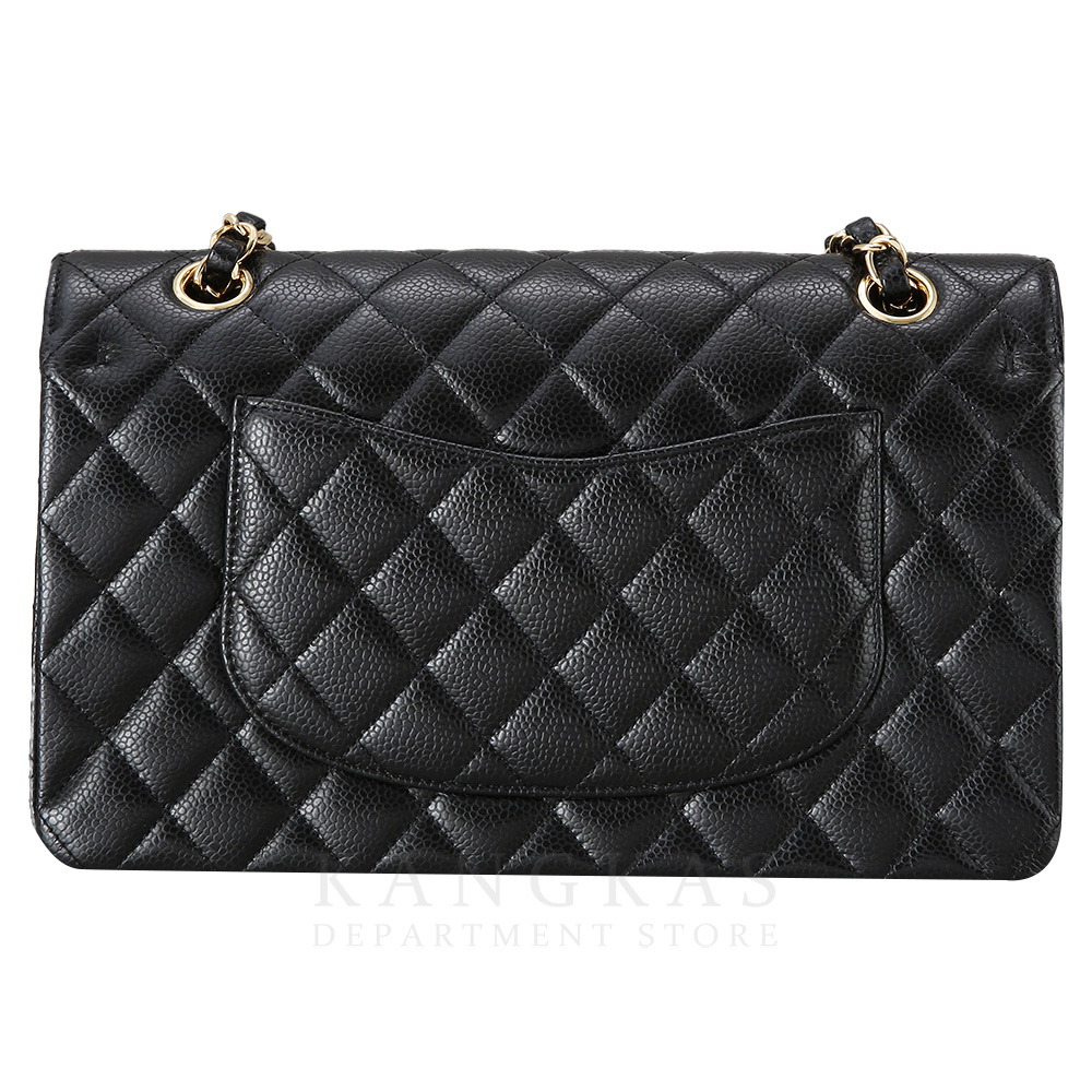 CHANEL(USED)샤넬 클래식 캐비어 미듐 금장