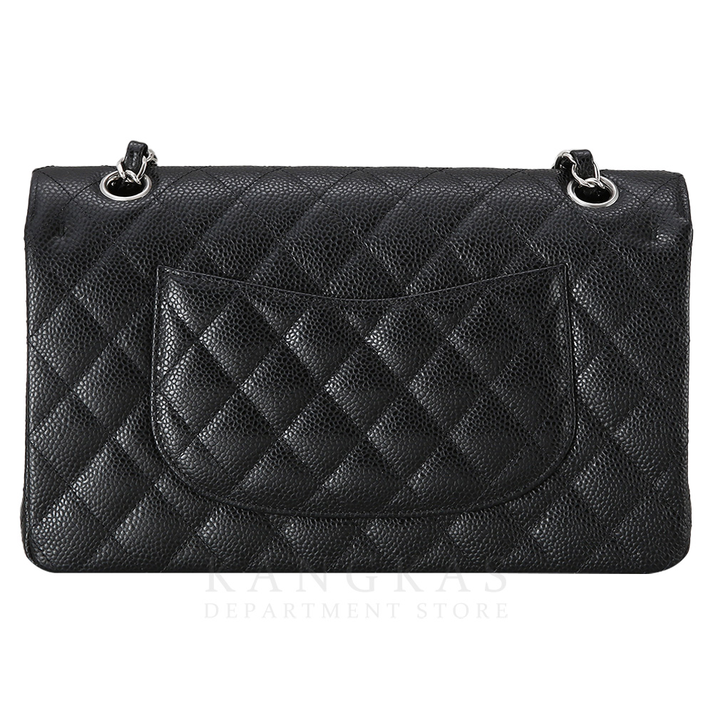 CHANEL(USED)샤넬 클래식 캐비어 미듐 은장