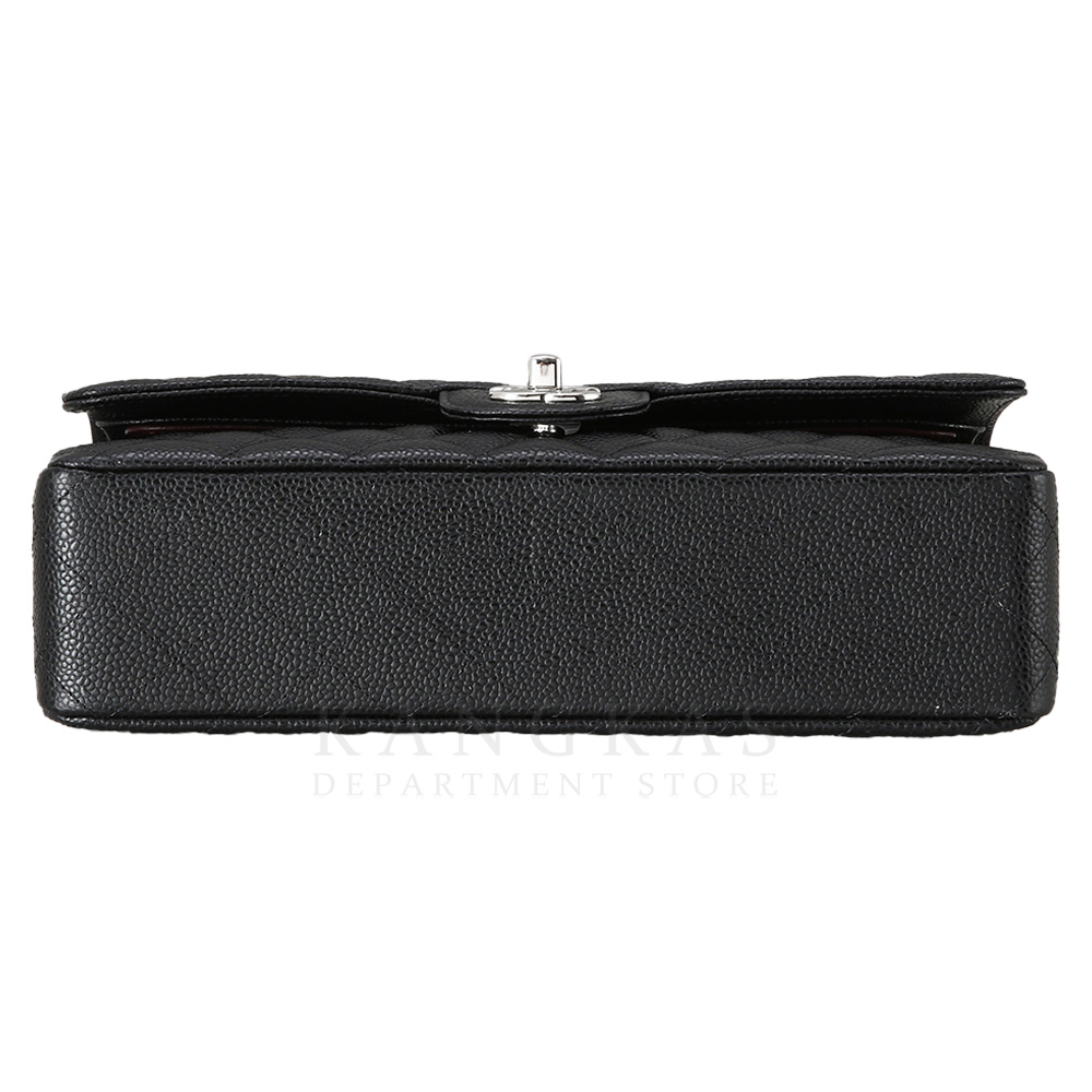 CHANEL(USED)샤넬 클래식 캐비어 미듐 은장