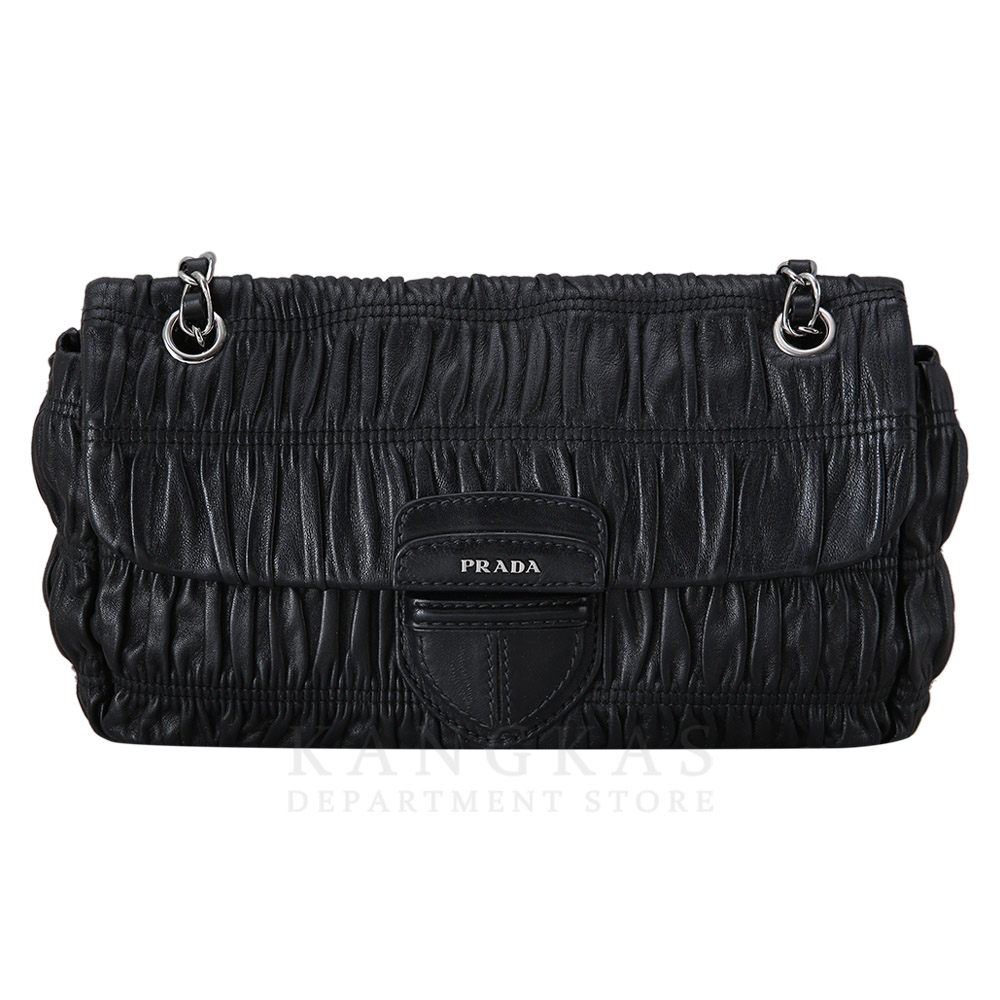 PRADA(USED)프라다  B4553C 나파 고프레체인숄더백