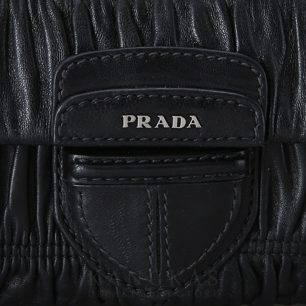 PRADA(USED)프라다  B4553C 나파 고프레체인숄더백