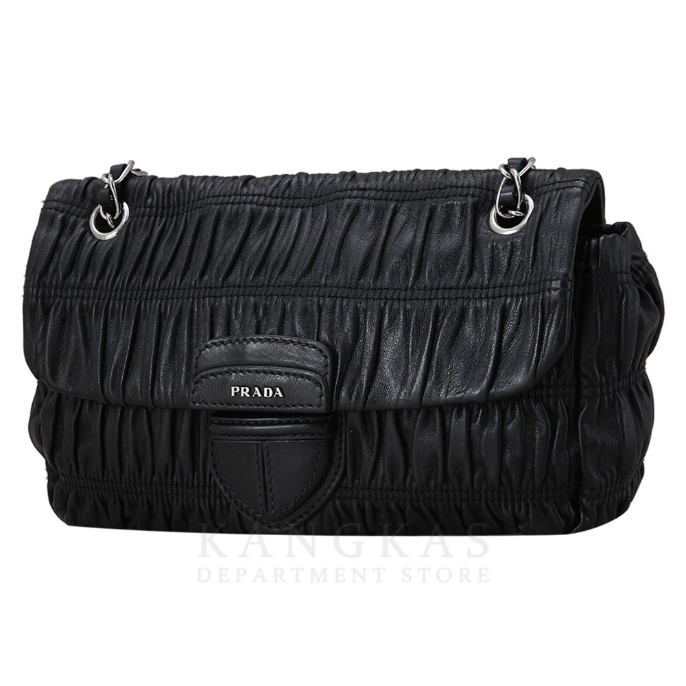 PRADA(USED)프라다  B4553C 나파 고프레체인숄더백