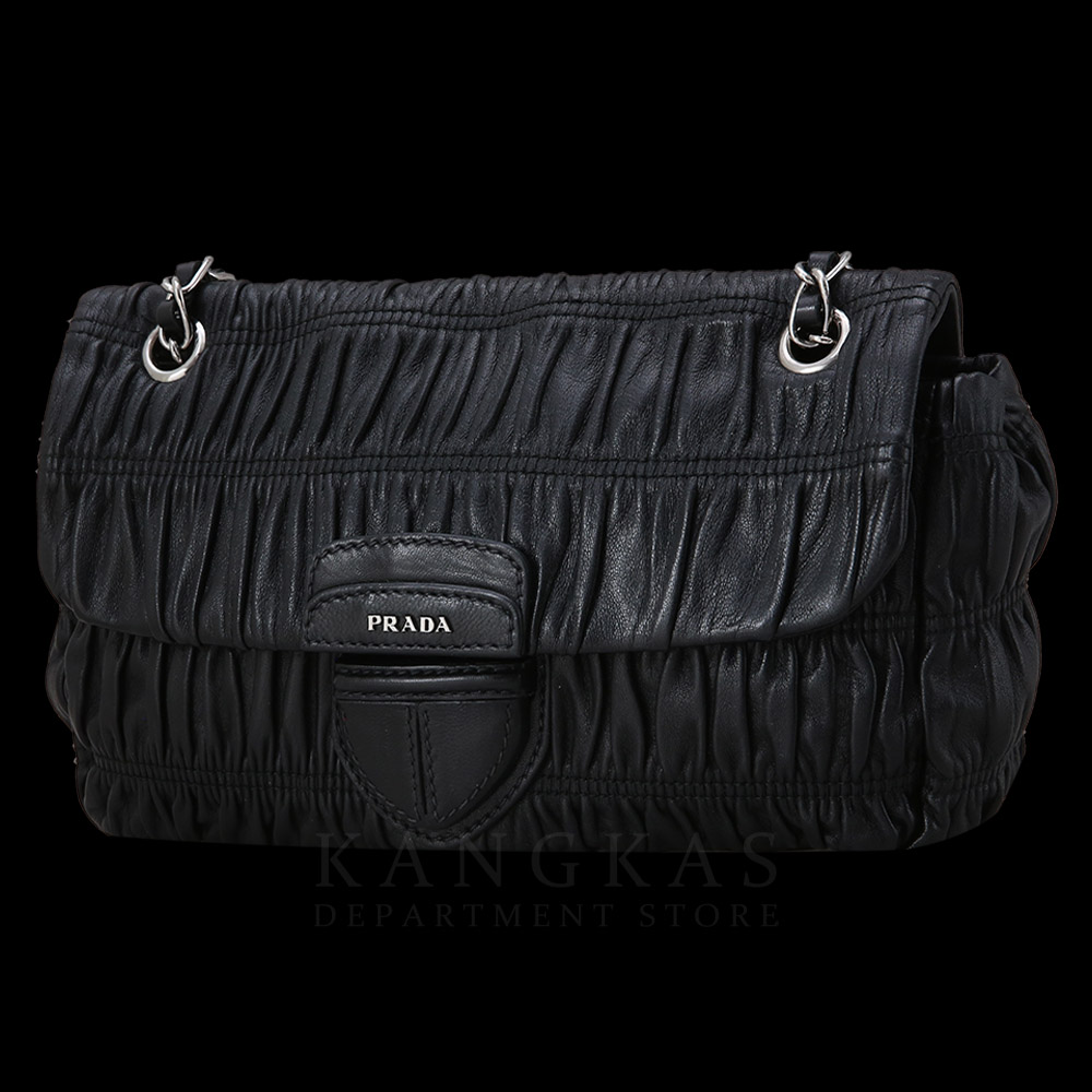 PRADA(USED)프라다  B4553C 나파 고프레체인숄더백