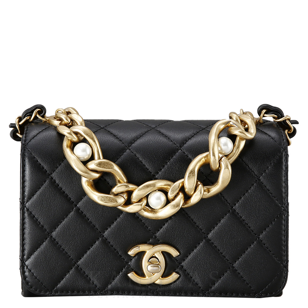 CHANEL(USED)샤넬 시즌 트리플 펄 미니 플랩백