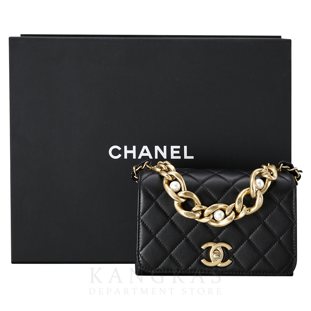 CHANEL(USED)샤넬 시즌 트리플 펄 미니 플랩백