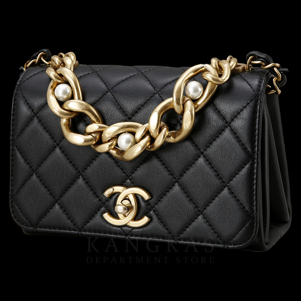 CHANEL(USED)샤넬 시즌 트리플 펄 미니 플랩백