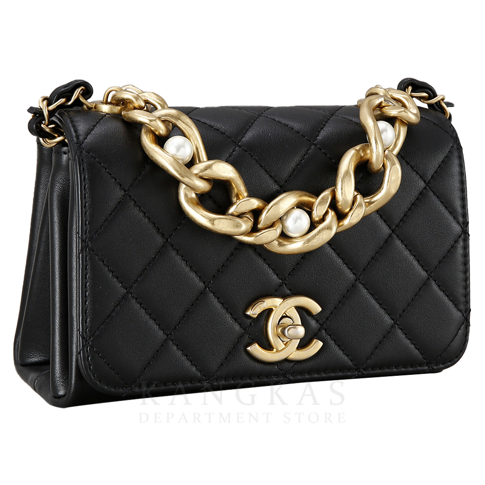CHANEL(USED)샤넬 시즌 트리플 펄 미니 플랩백