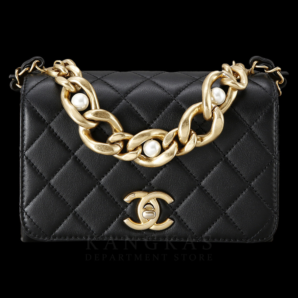 CHANEL(USED)샤넬 시즌 트리플 펄 미니 플랩백