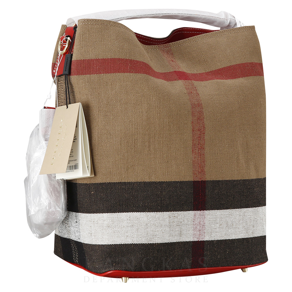 BURBERRY(USED)버버리 캔버스 애쉬비 숄더백 미듐