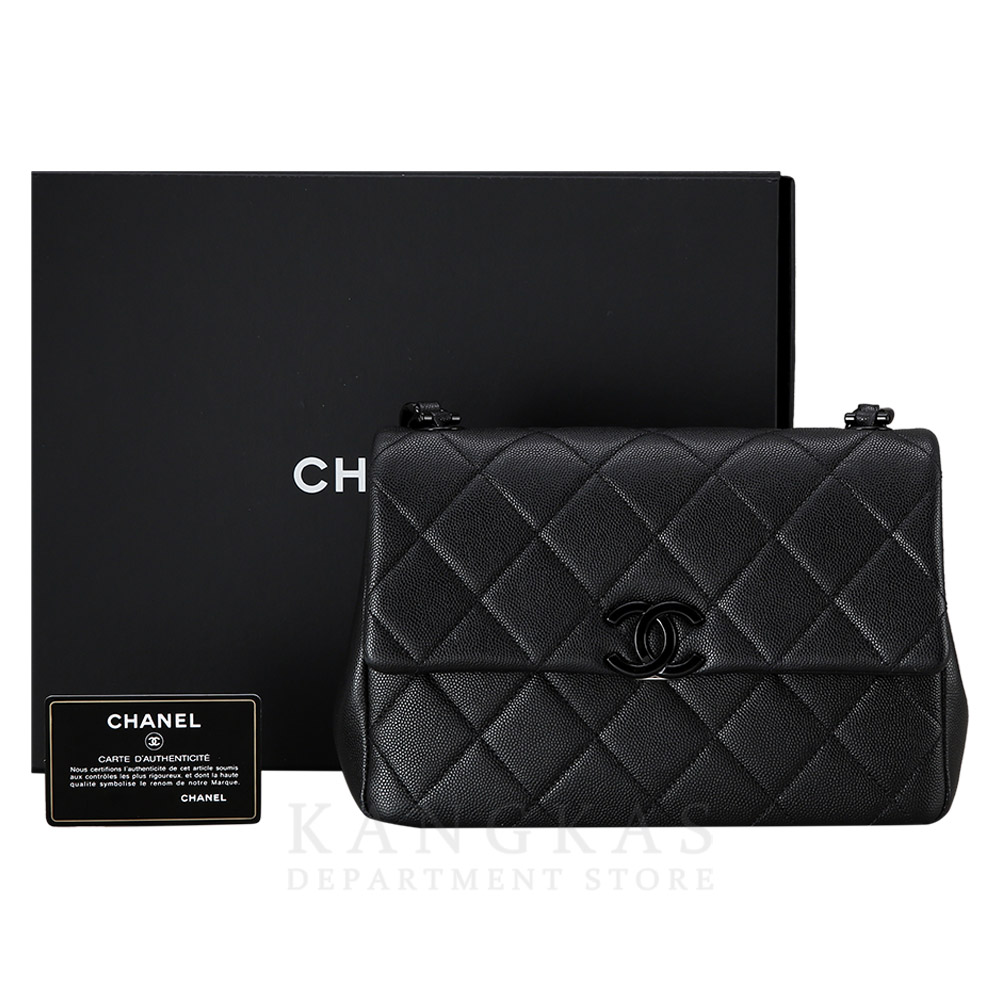 CHANEL(USED)샤넬 시즌 캐비어 세라믹 체인 플랩백
