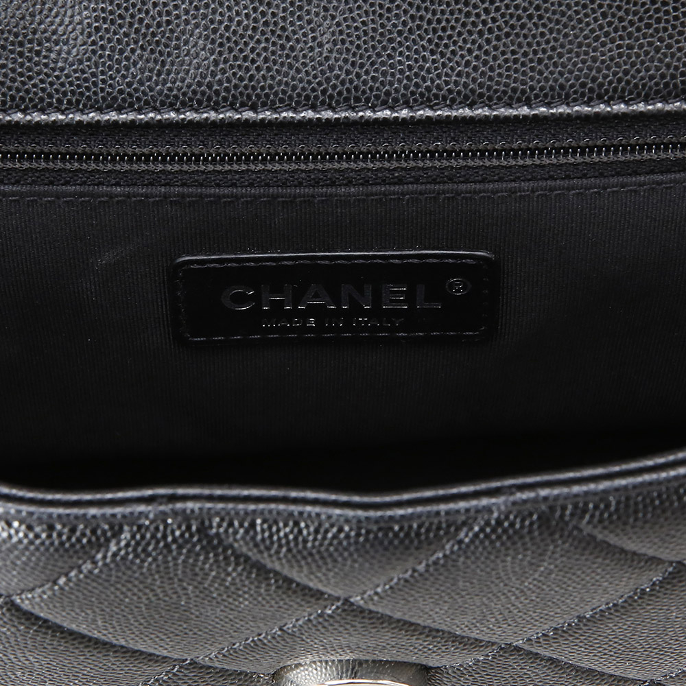 CHANEL(USED)샤넬 시즌 캐비어 세라믹 체인 플랩백