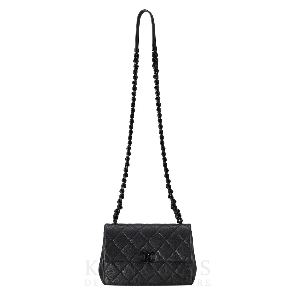 CHANEL(USED)샤넬 시즌 캐비어 세라믹 체인 플랩백