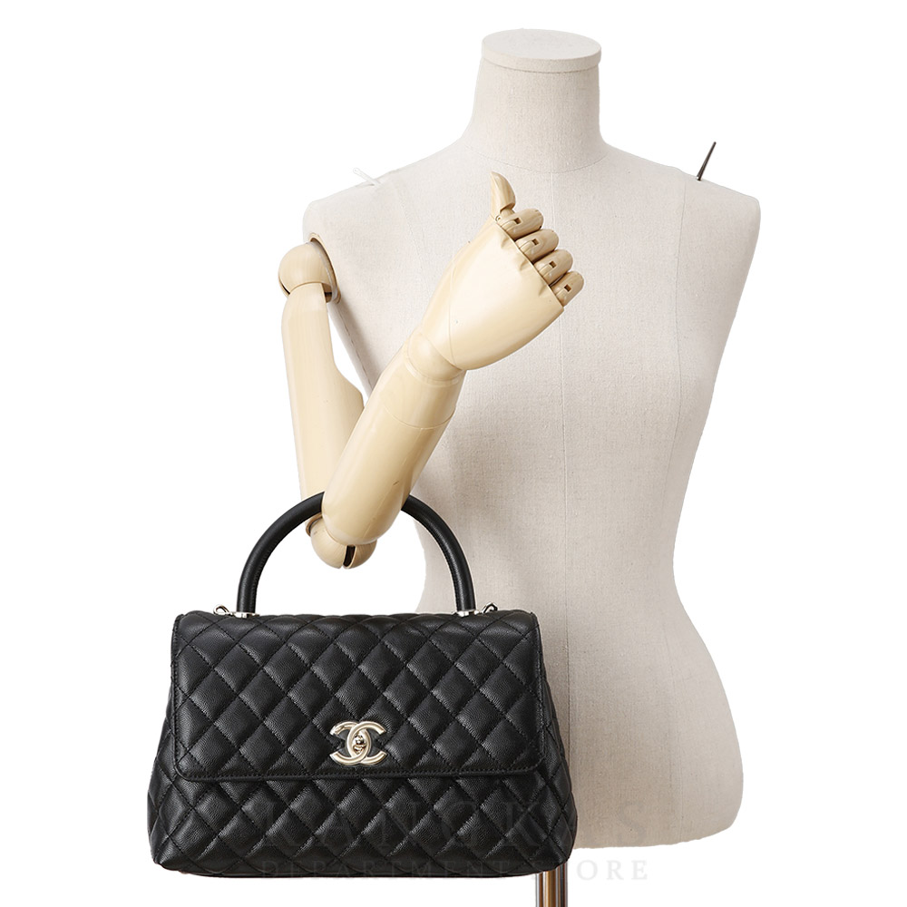 CHANEL(USED)샤넬 캐비어 코코핸들 미듐