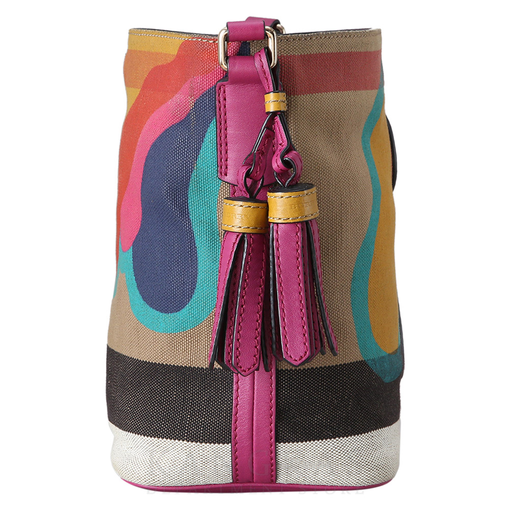 BURBERRY(USED)버버리 4038460 패브릭 호보백