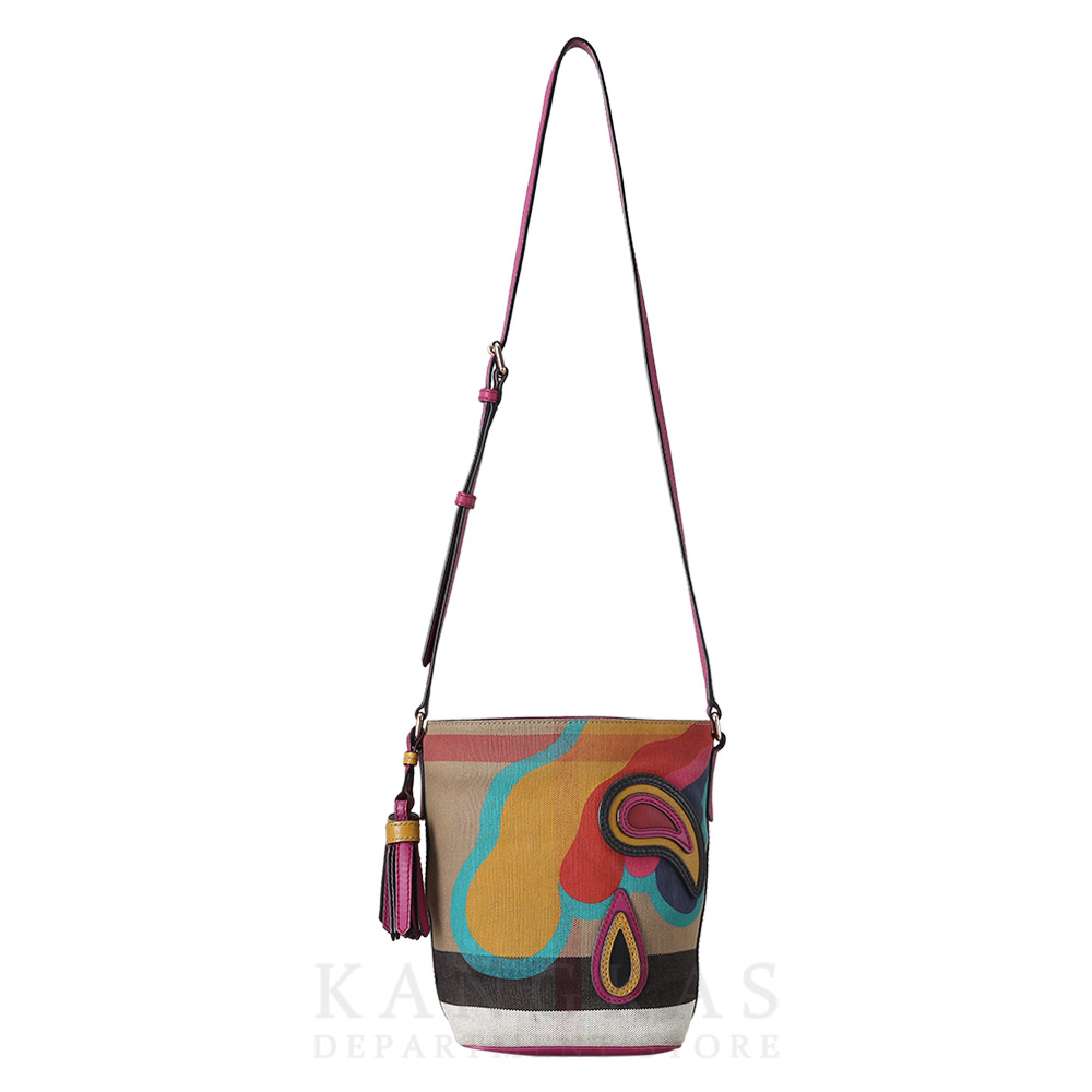 BURBERRY(USED)버버리 4038460 패브릭 호보백