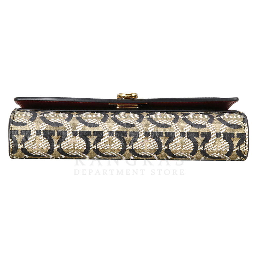 FERRAGAMO(USED)페레가모 간치니 모노그램 크로스백