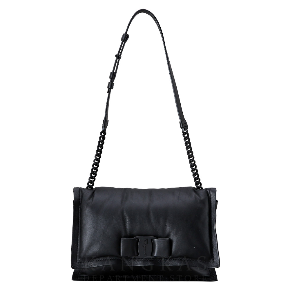 FERRAGAMO(USED)페레가모 바라리본 푸퍼 숄더백