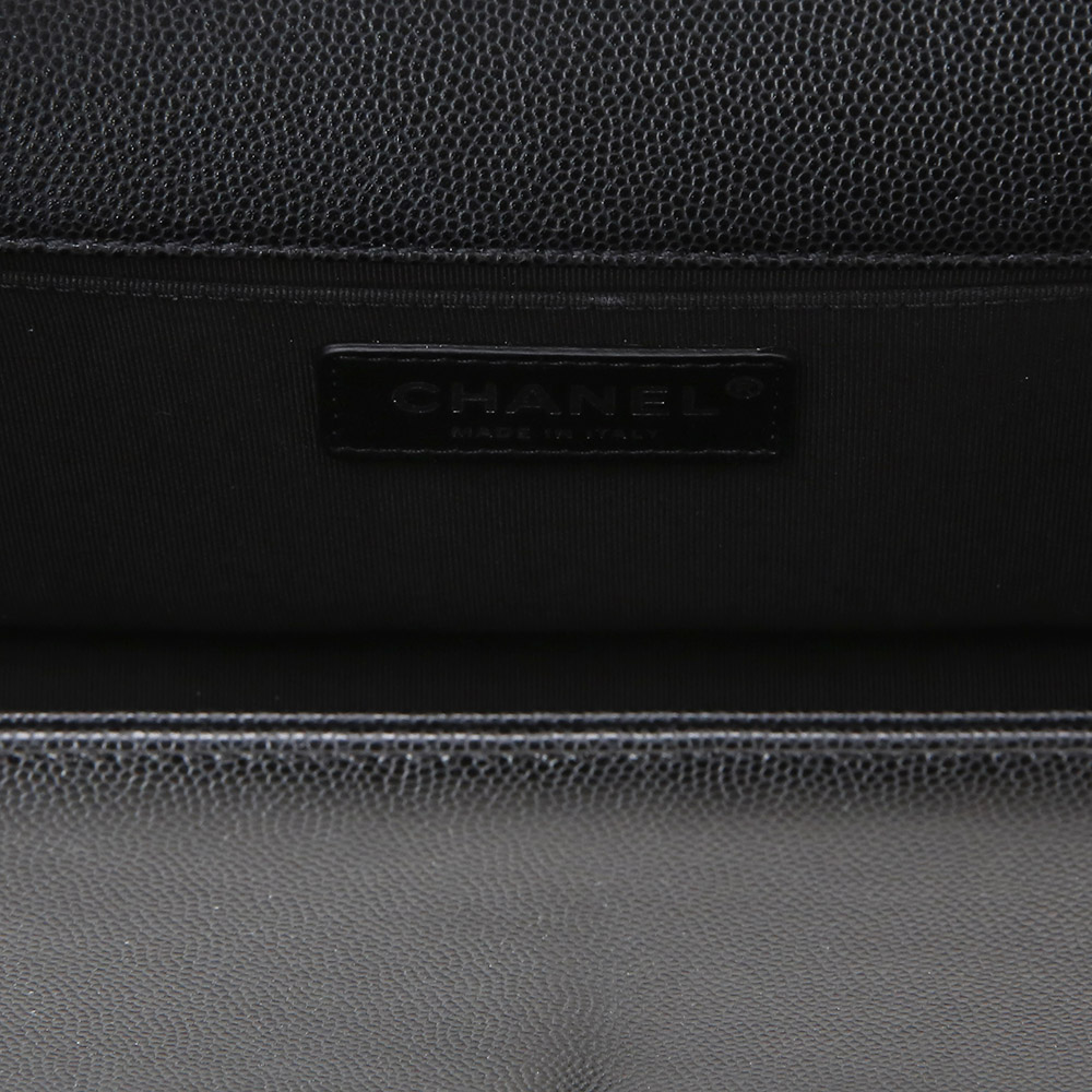 CHANEL(USED)샤넬 보이샤넬 캐비어 미듐