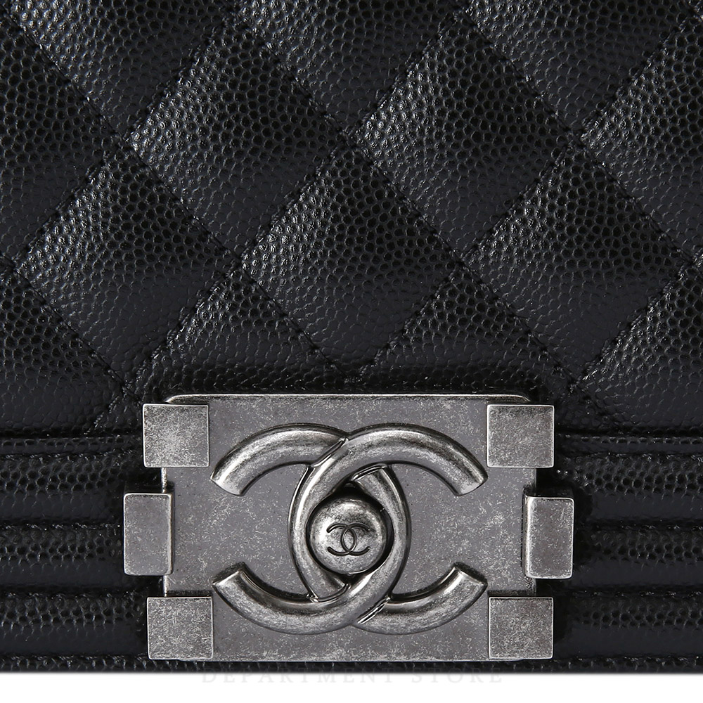 CHANEL(USED)샤넬 보이샤넬 캐비어 미듐