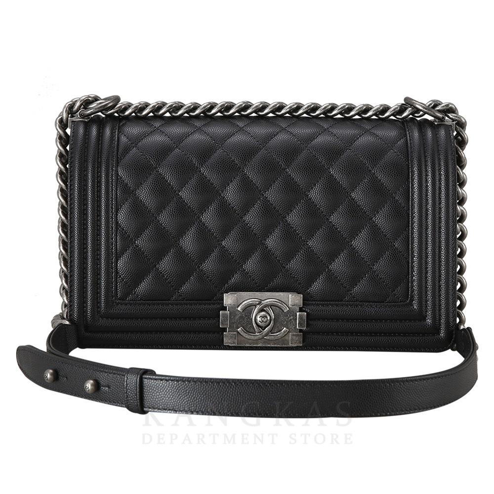 CHANEL(USED)샤넬 보이샤넬 캐비어 미듐