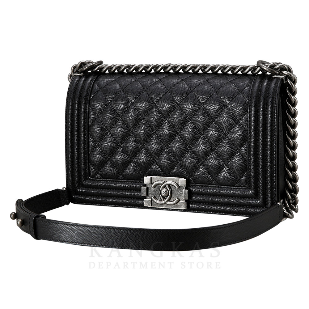 CHANEL(USED)샤넬 보이샤넬 캐비어 미듐