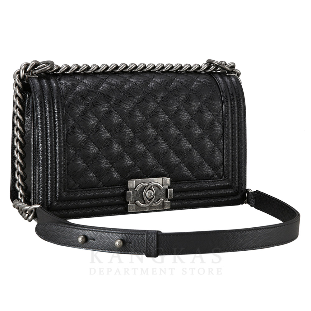 CHANEL(USED)샤넬 보이샤넬 캐비어 미듐