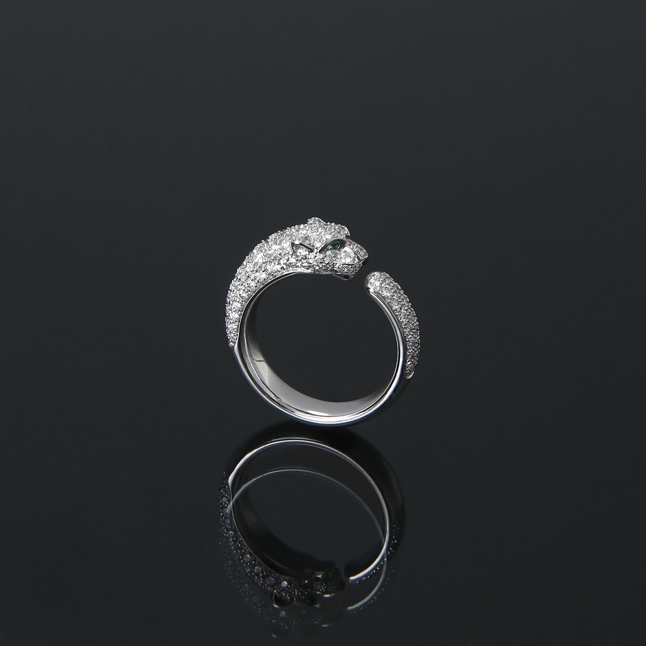 CARTIER(USED)까르띠에 파베 다이아 팬더 드 까르띠에 링 #54