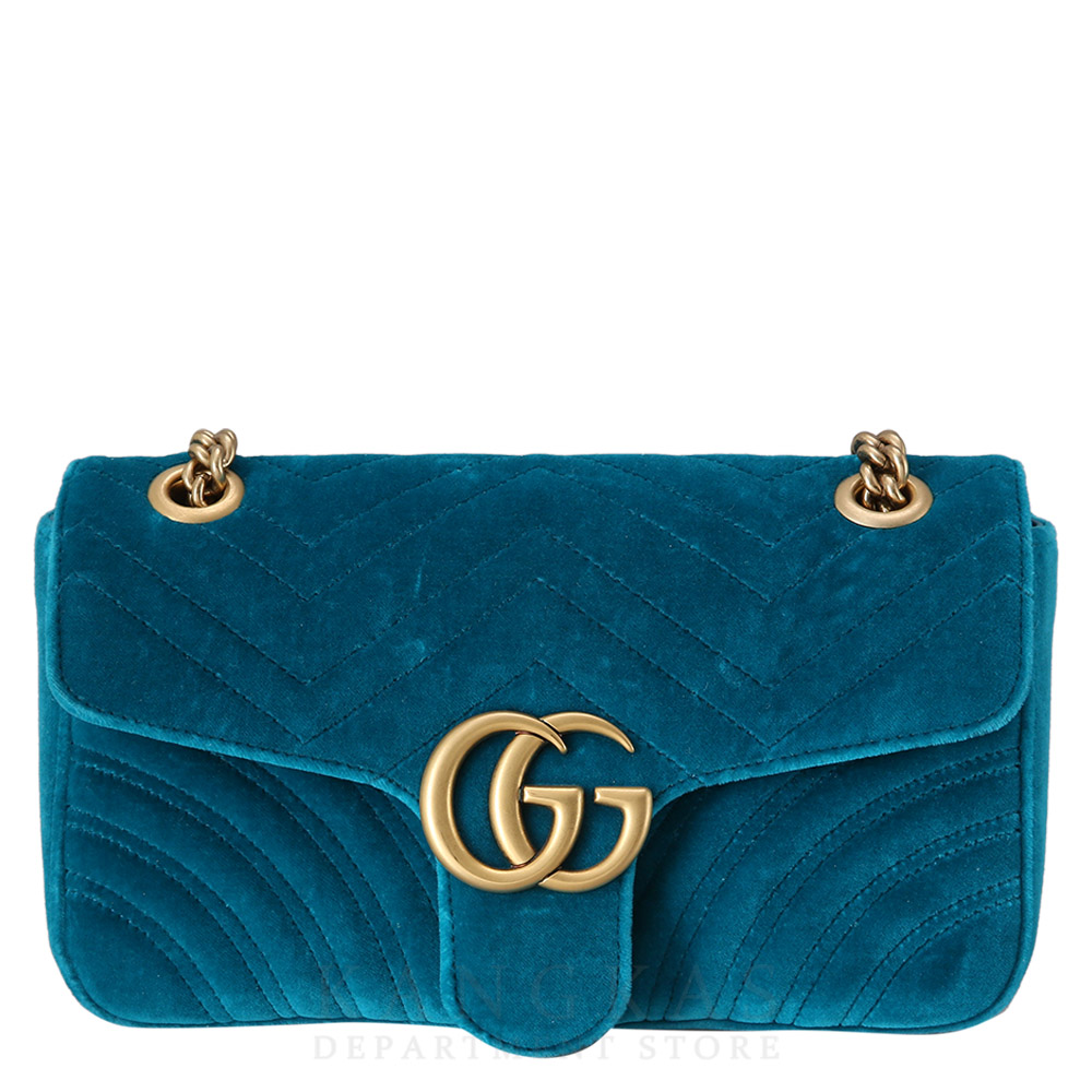 GUCCI(USED)구찌 443497 스웨이드 GG마몽 마틀라세 체인백