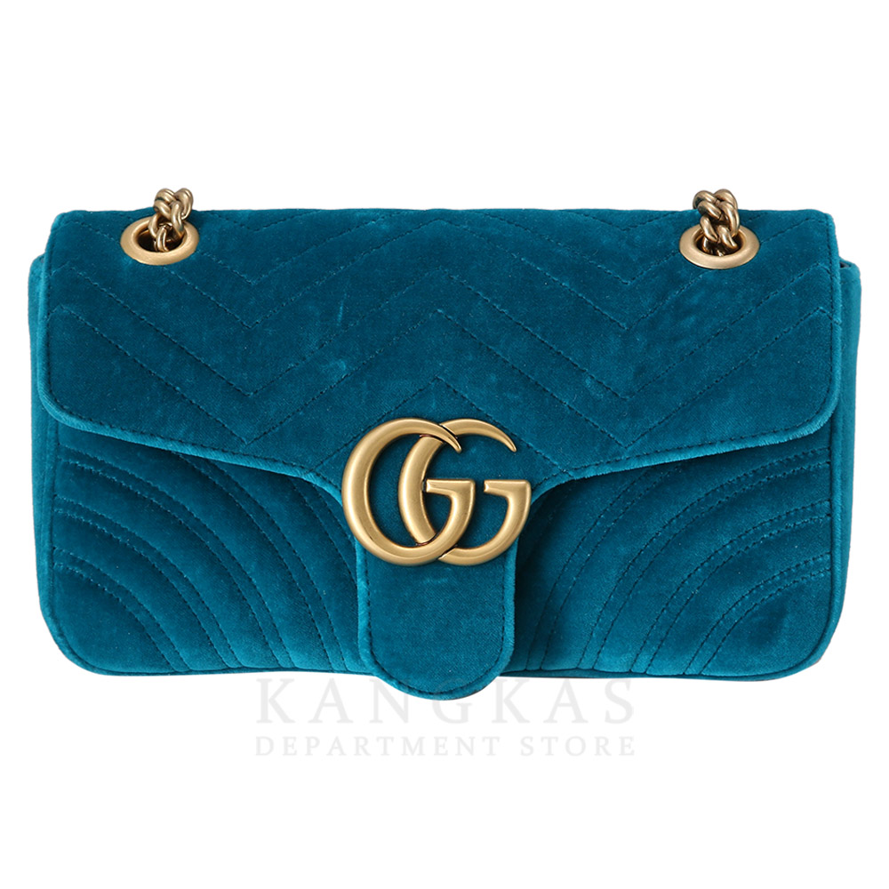 GUCCI(USED)구찌 443497 스웨이드 GG마몽 마틀라세 체인백