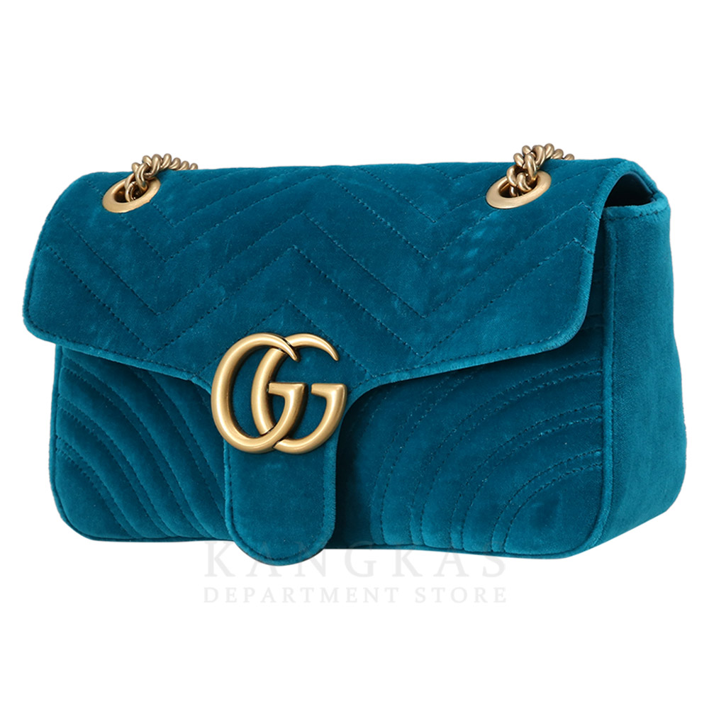 GUCCI(USED)구찌 443497 스웨이드 GG마몽 마틀라세 체인백