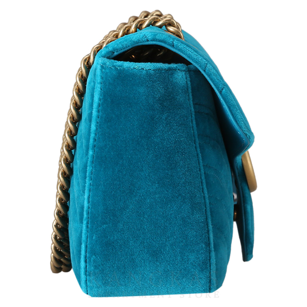 GUCCI(USED)구찌 443497 스웨이드 GG마몽 마틀라세 체인백