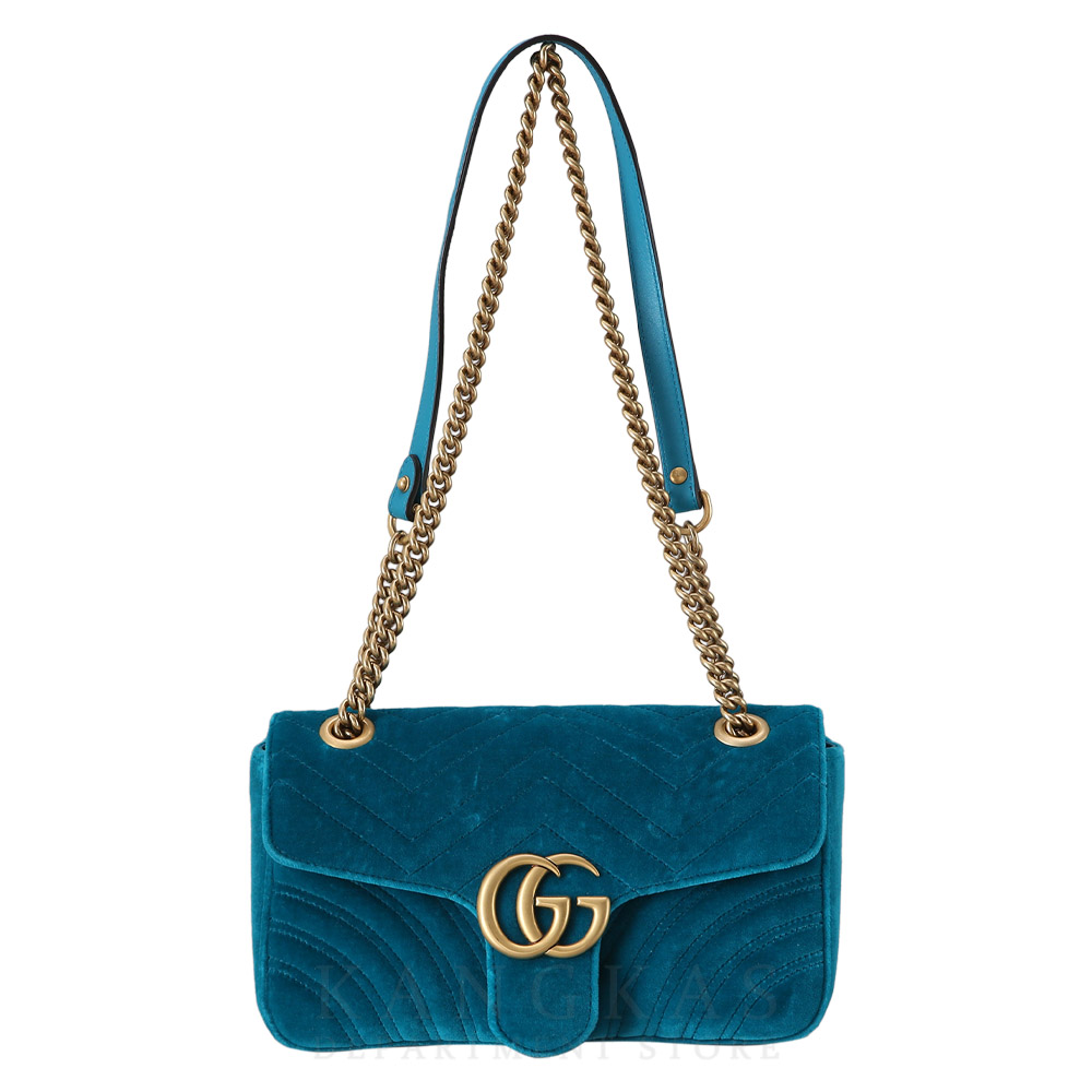 GUCCI(USED)구찌 443497 스웨이드 GG마몽 마틀라세 체인백
