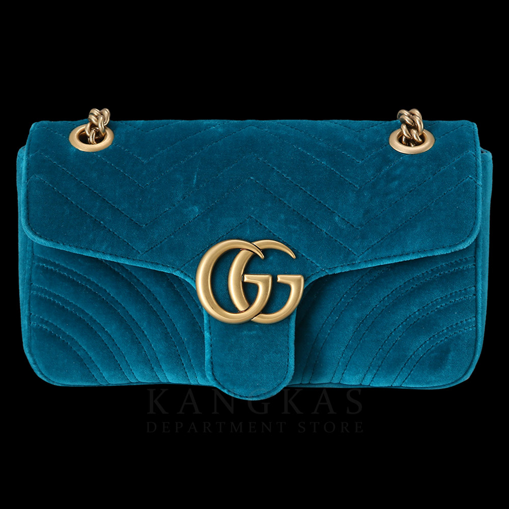GUCCI(USED)구찌 443497 스웨이드 GG마몽 마틀라세 체인백